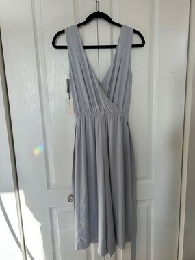 Aritzia Babaton Periwinkle Sleeveless V-Neck Women’s Jumpsuit